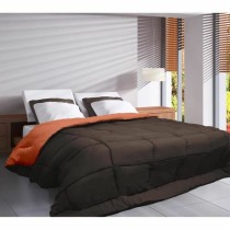 Remplissage de couette Poyet  Motte CALGARY Chocolat Corail 400 g /m² 220 x 240 cm