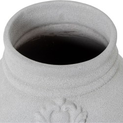 Vase Alexandra House Living Blanc Céramique Africaine 21 x 21 x 39 cm