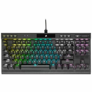 Bluetooth Keyboard with Support for Tablet Corsair K70 RGB TKL Black French AZERTY