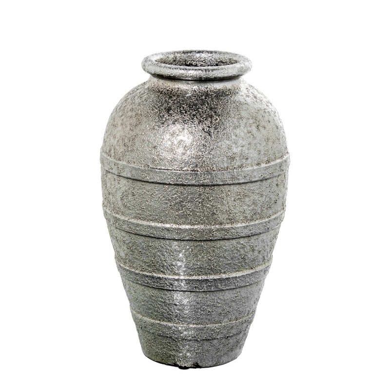 Vase Alexandra House Living Silberfarben aus Keramik 25 x 25 x 39 cm