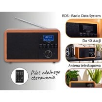 Radio Adler AD 1184 Schwarz Holz