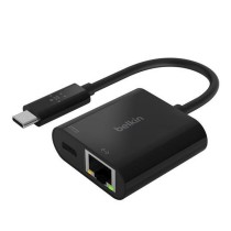 Adaptateur USB C vers RJ45 Belkin INC001BTBK Noir