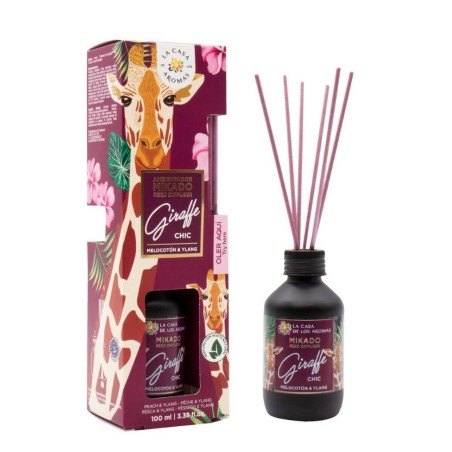 Parfümierte Stäbe La Casa de los Aromas Giraffe Chic Pfirsich Ylang Ylang (100 ml)