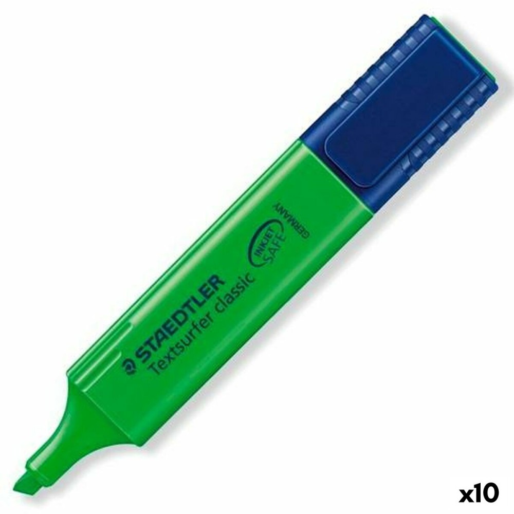 Marqueur fluorescent Staedtler Textsurfer Classic Vert 10 Unités