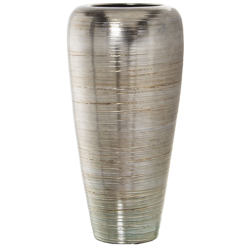 Vase de sol Alexandra House Living Argenté Céramique 37 x 33 x 87 cm