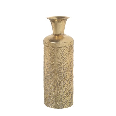 Vase Alexandra House Living Golden Metal 12 x 12 x 36 cm