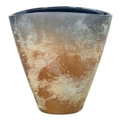 Vase Alexandra House Living Grau Kupfer Kristall 28 x 46 x 23 cm