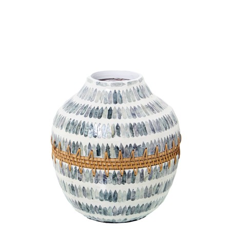 Vase Alexandra House Living Perlmutt 23 x 22 x 27 cm