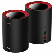 Amplificateur Wifi Cudy M3000(2-PACK)-BLACK Rouge Noir/Rouge RJ45 Ethernet WAN Wi-Fi