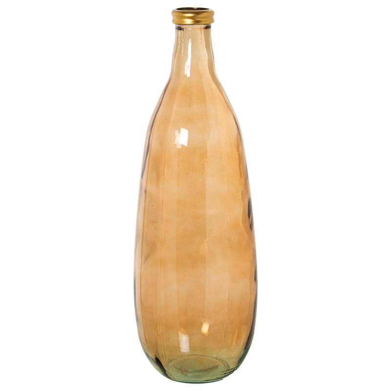 Vase de sol Alexandra House Living Marron Doré Verre 25 x 25 x 70 cm