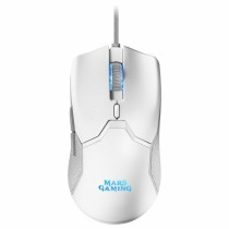 clavier et souris Mars Gaming MCPXWES Blanc Espagnol Qwerty QWERTY LED RGB