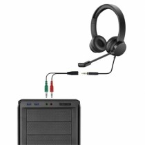 Kopfhörer zu Audio-Kabel +(3,5 mm) + Mikro PcCom Essential