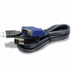 Kabel KVM Trendnet TK-CU10              Schwarz 2,8 m