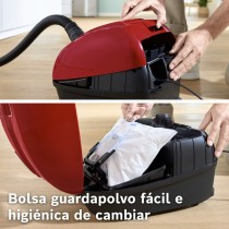 Aspirateur BOSCH BGB38RD2 Noir Rouge 600 W