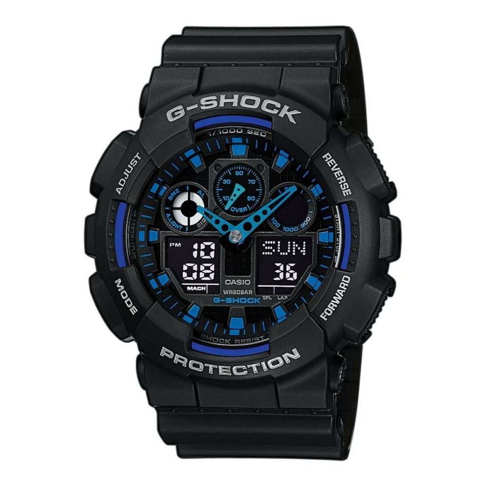 Men's Watch Casio G-Shock GA-100-1A2ER Ø 51 mm Black Multicolour