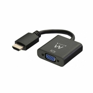 Adaptateur HDMI vers VGA avec Audio Ewent AISCCI0306 EW9864 0,23 m Noir