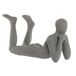 Deko-Figur Home ESPRIT Grau 39 x 13,5 x 20,8 cm