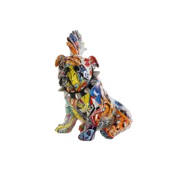 Deko-Figur Home ESPRIT Bunt Hund 17 x 25 x 27 cm