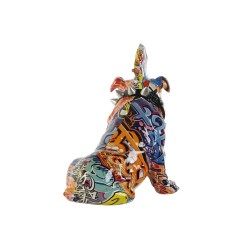 Decorative Figure Home ESPRIT Multicolour Dog 17 x 25 x 27 cm