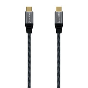 USB-C Cable Aisens A107-0634 2 m Grey (1 Unit)