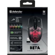 Souris sans-fil Defender Beta GM-707L Noir Multicouleur 1600 dpi