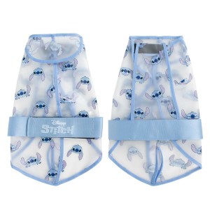 Dog raincoat Stitch Blue M