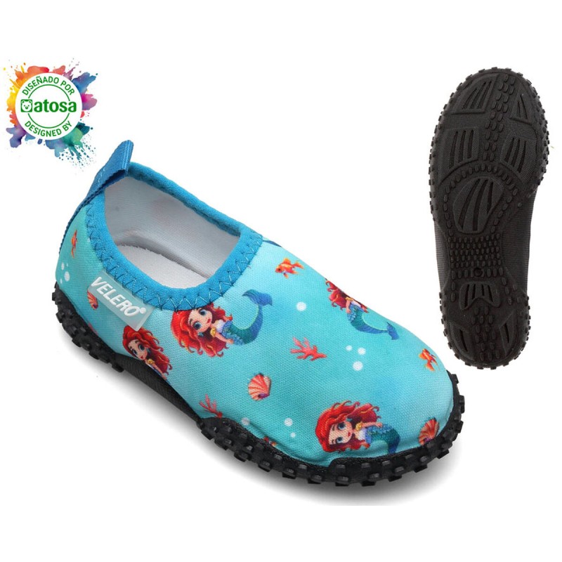 Chaussures aquatiques pour Enfants Bleu Sirène