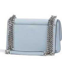 Sac à Bandoulière Michael Kors HEATHER Bleu 23 x 18 x 8 cm