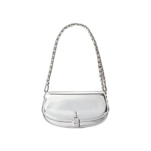 Shoulder Bag Michael Kors MILA Silver 21 x 13 x 6 cm