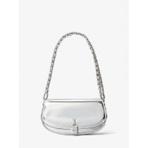 Shoulder Bag Michael Kors MILA Silver 21 x 13 x 6 cm