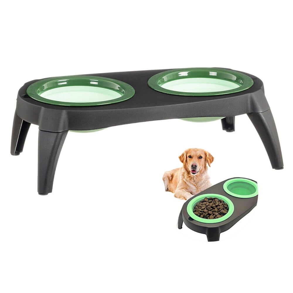 Dog Feeder Caison Silicone 39 x 21 x 13 cm Double