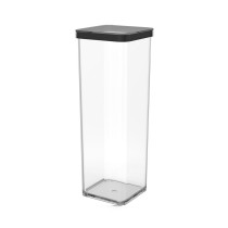 Bucket container Rotho Black Transparent Silicone Plastic