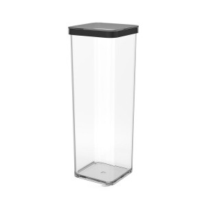 Bucket container Rotho Black Transparent Silicone Plastic