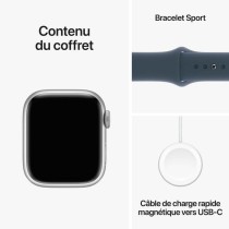 Montre intelligente Apple Series 9 Bleu Argenté 41 mm