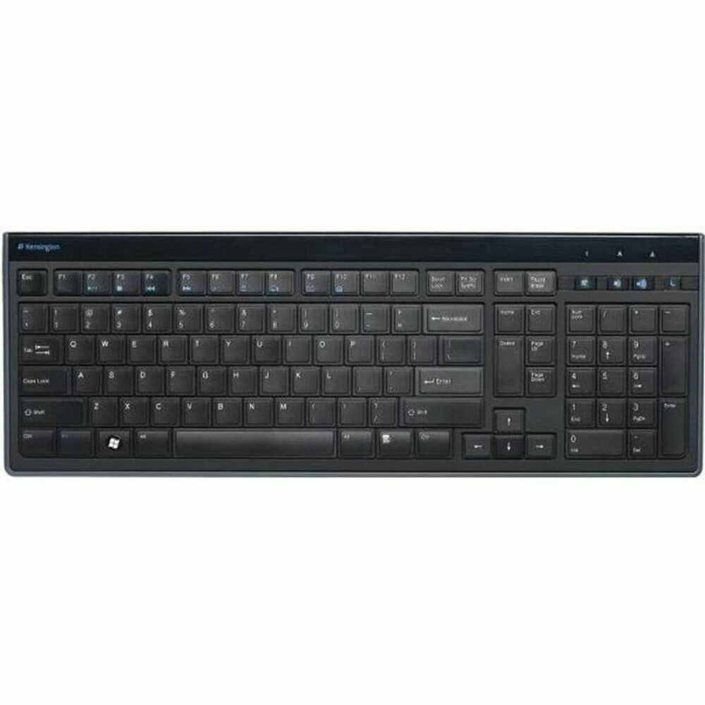 Tastatur Kensington Advance Fit AZERTY Schwarz Matte Hinterseite Französisch AZERTY