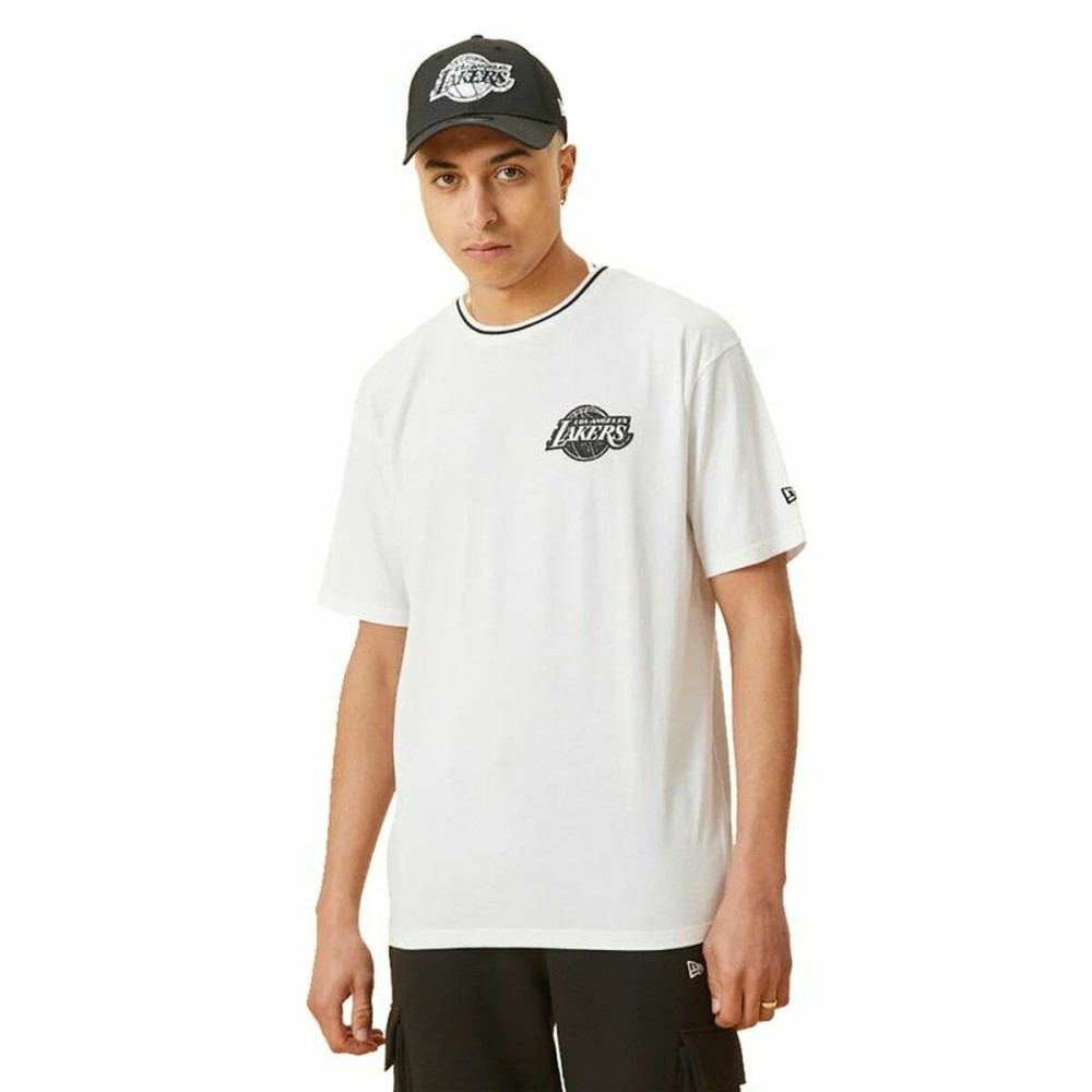 Herren Kurzarm-T-Shirt New Era Lakers Weiß