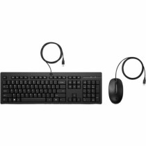 clavier et souris HP 286J4AA Noir Espagnol Qwerty