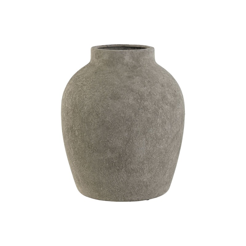 Vase Home ESPRIT Grau Zement 31 x 31 x 36 cm