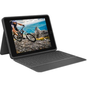 Bluetooth-Tastatur für Tablet Logitech 920-009317 Schwarz Qwerty Spanisch QWERTY iPad 7 Galaxy Tab S2