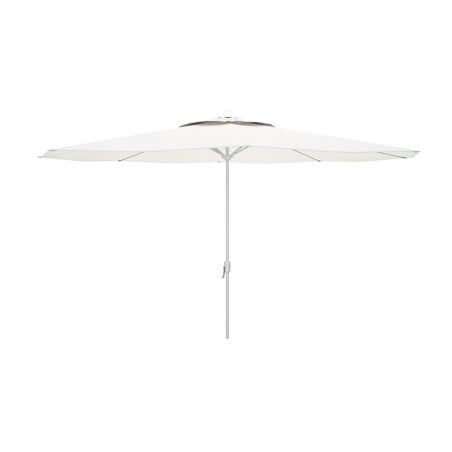 "Marbueno Parasol Acier 8 Baleines D270 cm Polyester Blanc Jardin, Piscine et Terrasse 10187"