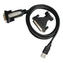 USB to RS232 Adapter NANOCABLE 10.03.0002 1,8 m Black 1,8 m