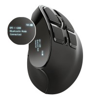 Schnurlose Mouse Trust Voxx Schwarz Ergonomisch Vertikal Bluetooth Aufladbar