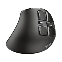 Schnurlose Mouse Trust Voxx Schwarz Ergonomisch Vertikal Bluetooth Aufladbar