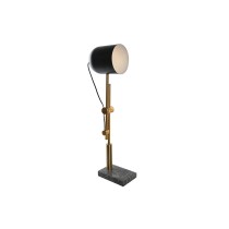 Desk lamp DKD Home Decor Black Grey Golden Metal 60 W 220 V 45 x 45 x 70 cm