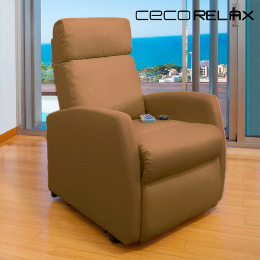 Fauteuil de Relaxation Massant Cecorelax Compact Camel 6019