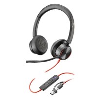 Headphones with Microphone Poly 8X225AA Black