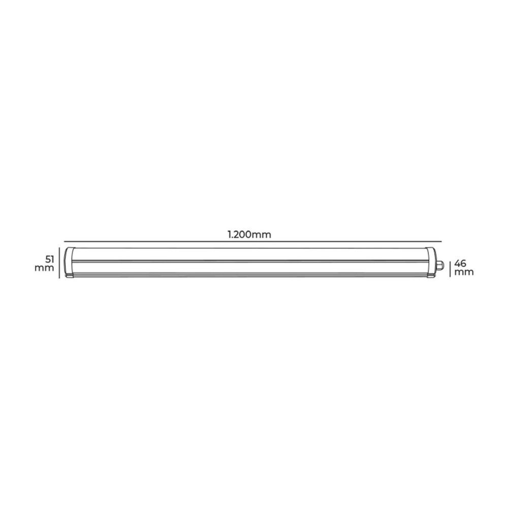 Regel EDM 31404 36 W 120 cm LED Leicht (4000 K)