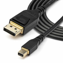 Mini-DisplayPort-Kabel zu DisplayPort Startech DP14MDPMM1MB         Schwarz