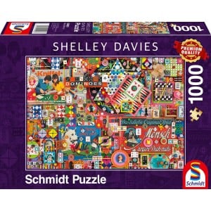 Puzzle Schmidt Spiele Vintage Board Games (1000 Pièces)