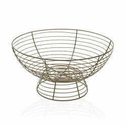 Fruit Bowl Versa Metal Steel (33 x 17 cm)